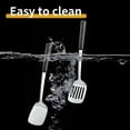 thumbnail image 4 of 2 Pack metal spatula set, kitchen utensils, cooking utensils,Turner, Slotted Kitchen Spatulas Stainless Steel, Cooking Utensils, Ideal Cookware for Fish, Eggs, Pancakes, 4 of 5