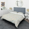 thumbnail image 3 of Designart 'Abstract geometric background. pattern.' Mid-Century Modern Duvet Cover Set, 3 of 4