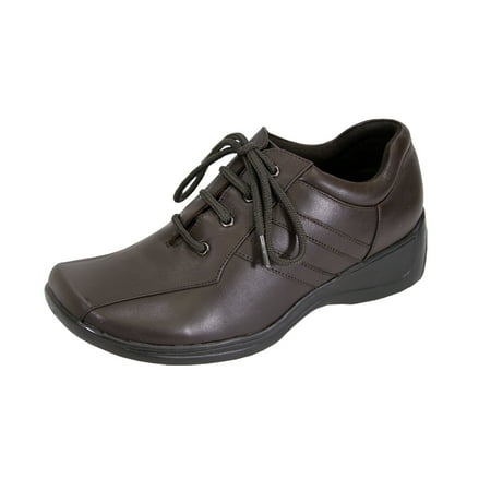 

24 HOUR COMFORT Camila Wide Width Comfort Shoes For Work and Casual Attire BROWN 6