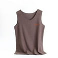 thumbnail image 3 of Bovxnpu Tank Tops Sleeveless T Shirts Undershirt V-neck Velour Base Layer Tank Top Lightweight Summer Tops (Women's or Women's Plus), 3 of 4