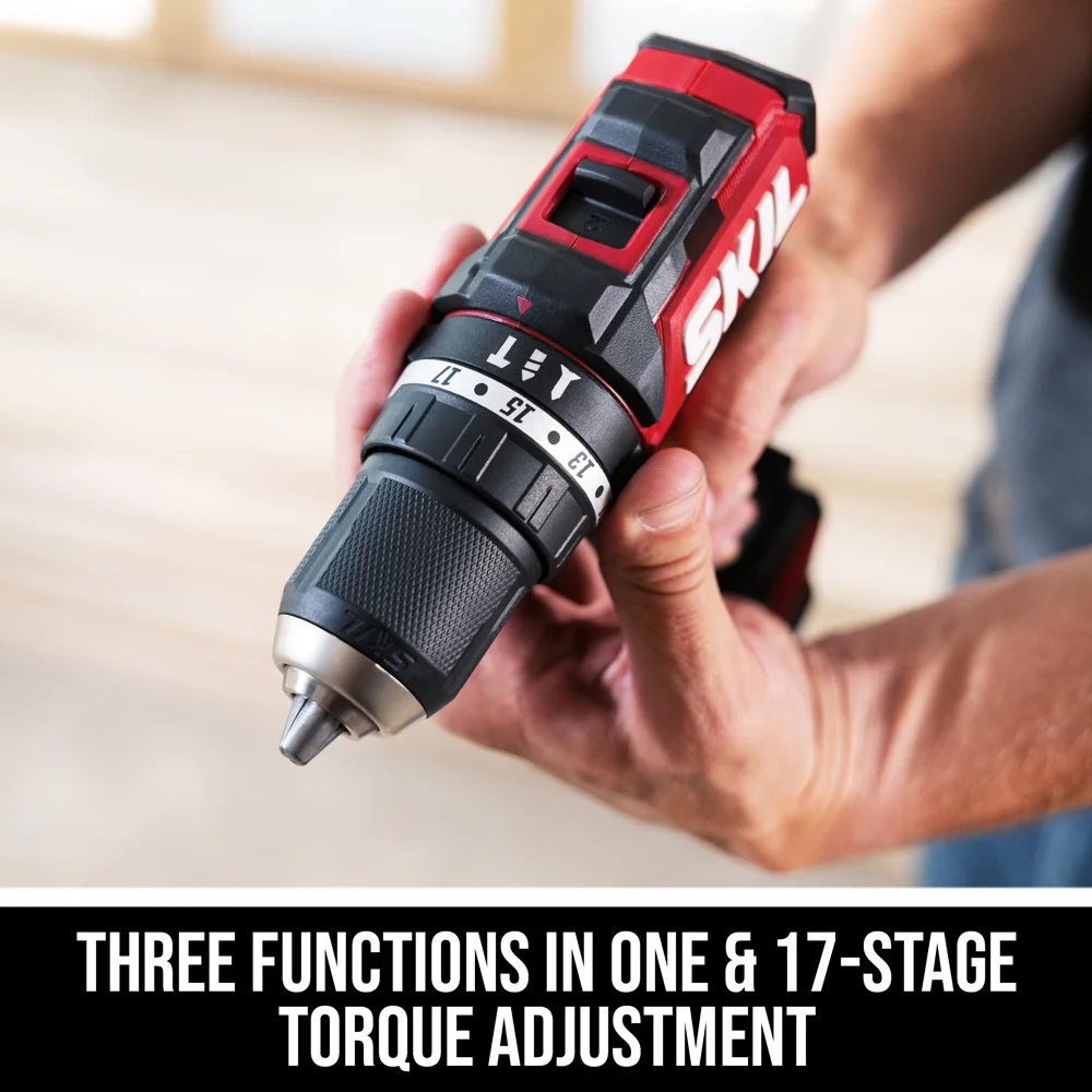 SKIL 12V BL 1/2" Hammer Drill Kit (1X2.0Ah w/usb+ PWRJump™ Charger)-HD6290A-10