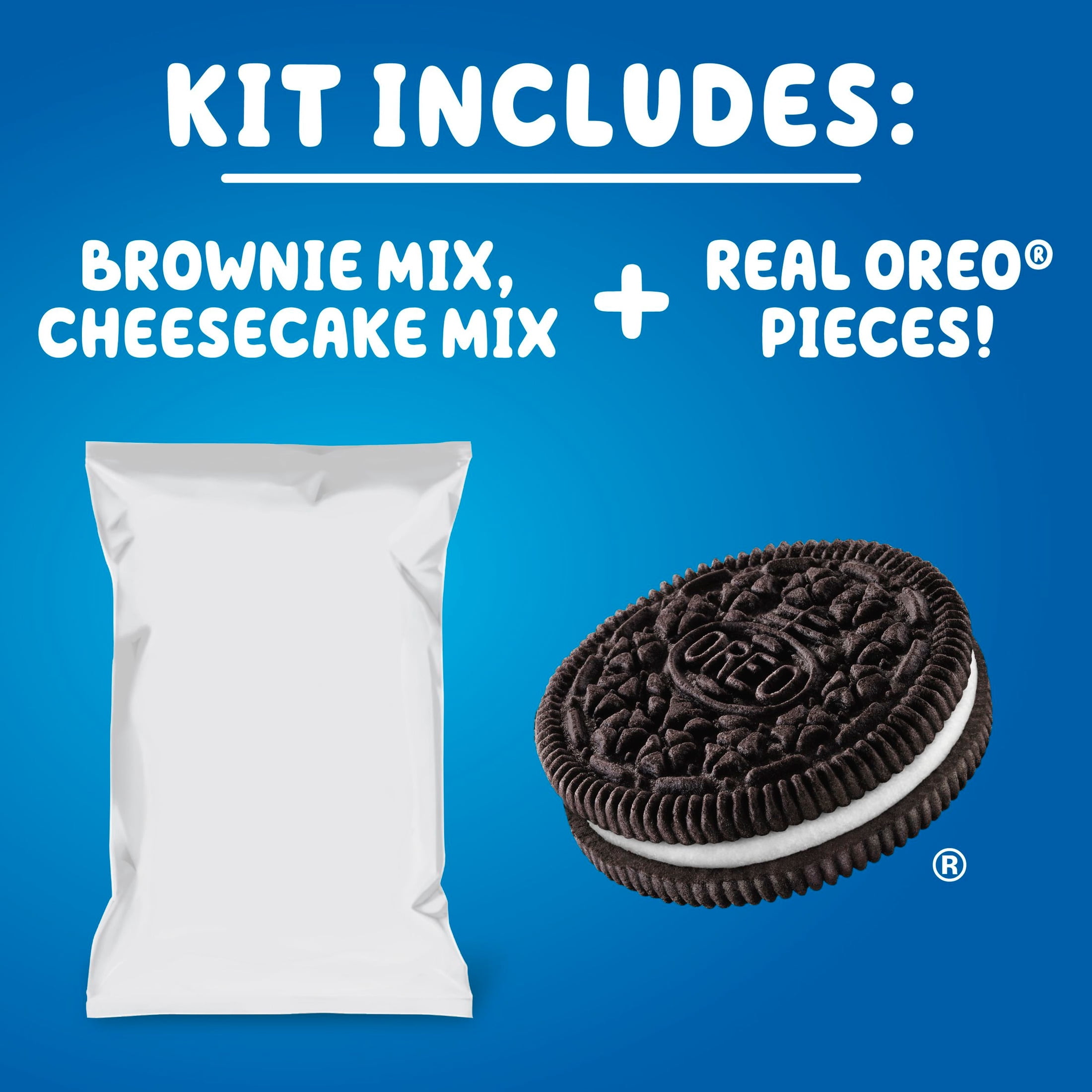 (3 pack) Betty Exclusives OREO Baked Cheesecake Mix, Includes Real OREO Cookie Pieces, 8.9 oz