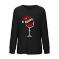 thumbnail image 6 of jsaierl Womens Christmas Sweatshirts Round Neck Long Sleeve Shirts Christmas Glass Graphic Tops Hippie Graphic Blouse Tee Xmas Pullover, 6 of 6