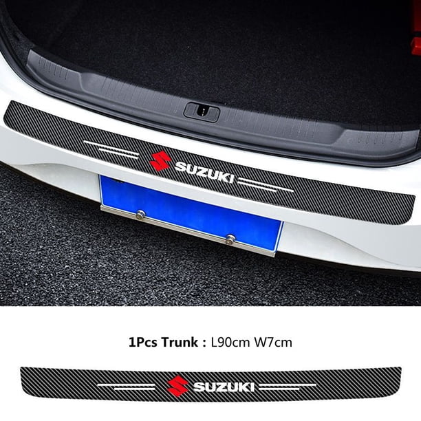 Universal 4D Fibra De Carbono Maletero Trasero Parachoques Pegatina Protector Almohadilla Scuff Alféizar Antiarañazos Cubierta De Calcomanía Tira