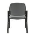 thumbnail image 4 of Boss Office Products Armless Vinyl & Steel Guest Chair, 300-lb. Capacity, Gray/Black, 4 of 9