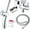 Chrome, variant on Handheld Bidet Sprayer Combo Set for Toilet, Portable Bathroom Bidet Seat Attachment, 2 Way Installation Hang or Wall-Mount Shattaf Kit for Women with Brass T-Valve Explosion-Proof Hose Chrome