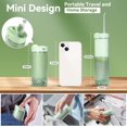 thumbnail image 4 of Portable water flosser, suitable for travel: compact mini design, 3 modes & 8 pressure levels, suitable for sensitive teeth and braces - with 5 nozzles and detachable 230ml water tank, wireless oral, 4 of 4