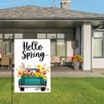 thumbnail image 3 of Amhnf Hello Spring Floral Truck Garden Flag For Home Outdoor Garden Yard Decor 12x18 inch, 3 of 5
