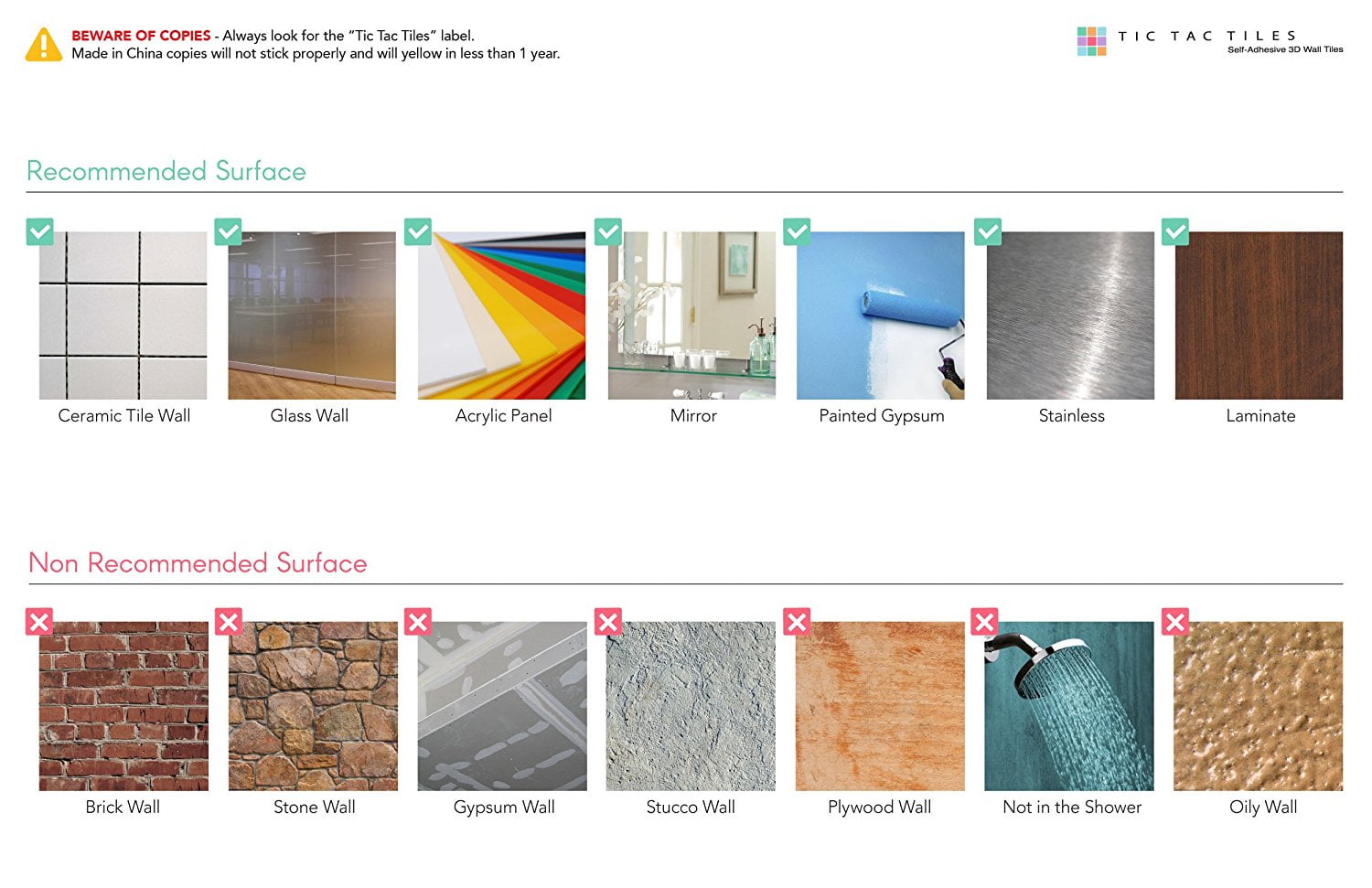 Tic Tac Tiles Premium Anti Mold L And Stick Wall Tile Backsplash In Como Mare Tic Tac Tiles Premium Anti Mold L And Stick Wall Tile Backsplash In Como Mare
