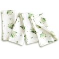 thumbnail image 1 of Solino Home Serviettes en Tissu Floral Lily Lot de 4-100 % Lin Pur Serviettes de Table 20 x 20 Pouces pour l'Été - Lavable en Machine - Lily of The Valley/imprimé Blanc Cassé, 1 of 6