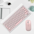 thumbnail image 4 of Teclado y Ratón Nikou Multimedia Inalámbricos 90 Teclas IK6620 2,4 GHz Blanco y Rosa, 4 of 10