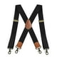 thumbnail image 3 of Tirantes para hombre con 4 ganchos a presión de 3,5 cm de ancho Pantalones casuales ajustables Tirantes Tirantes elásticos para grandes y altos , negro Fernando tirantes para hombre, 3 of 8