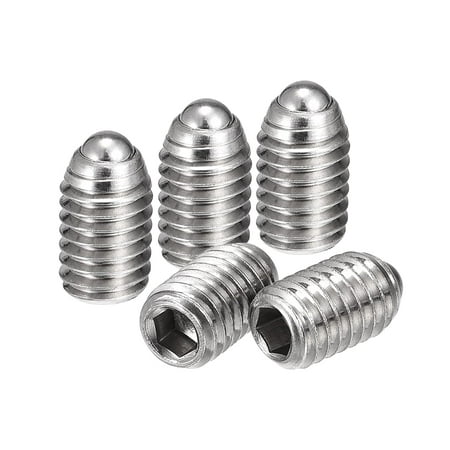 

Ball Point Set Screws M5 x 8mm 304 Stainless Steel Metric Spring Hex Socket Screw 10pcs