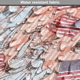 thumbnail image 5 of USA Dog Crate Cover, United States America Liberty Rhythmic Print, Easy to Use Pet Kennel Cover for Medium Large Dogs, 35" x 23" x 27", Coral Multicolor, by Ambesonne, 5 of 6