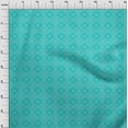 thumbnail image 3 of oneOone Cotton Poplin Turquoise Blue Fabric Geometric Bandhani Sewing Craft Projects Fabric Prints By Yard 56 Inch Wide, 3 of 4