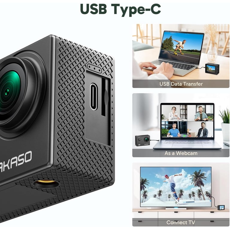 AKASO EK7000 4K30FPS Action Camera, Ultra HD, 170° Wide Angle