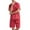 Red, variant on Dagugfen Lounge Sets for Men Pajamas Button down Shirts Shorts Loose Soft Comfy Sleepware Casual Outfits