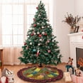 thumbnail image 6 of Pofeuu Colorful Circle Print Christmas Tree Skirt Tree Skirt Ornaments Soft Plush Christmas Tree Mat for Decorations Holiday Party Indoor Outdoor-36", 6 of 6