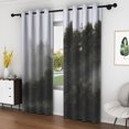 thumbnail image 3 of Lfeey Forest Blackout Curtains for Room, Darkening Curtains for Bedroom, Black, 42x63 inches, 2 Panel, 3 of 6
