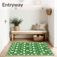 thumbnail image 3 of ODIKA 8'x10' Machine Washable Non-Slip Area Rug, Fun Bathroom Green High Traffic Rug, Green, 93273, 3 of 7