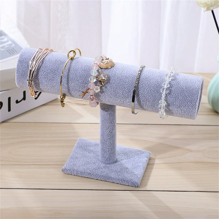3 Tier Black Velvet Jewelry Display Holder for Selling Bracelets, Organizer  Rack Stand for Necklaces, Accessories 12x9x7 in