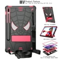 thumbnail image 2 of ELEHOLD Kids Case for Samsung Galaxy Tab S8 Plus/S7 Plus/S7 FE 12.4", Heavy Duty Rugged Cover with Foldable Kickstand Crossbody Shoulder Strap Pencil Holder Shockproof Full Body Case,Black+Rose, 2 of 6
