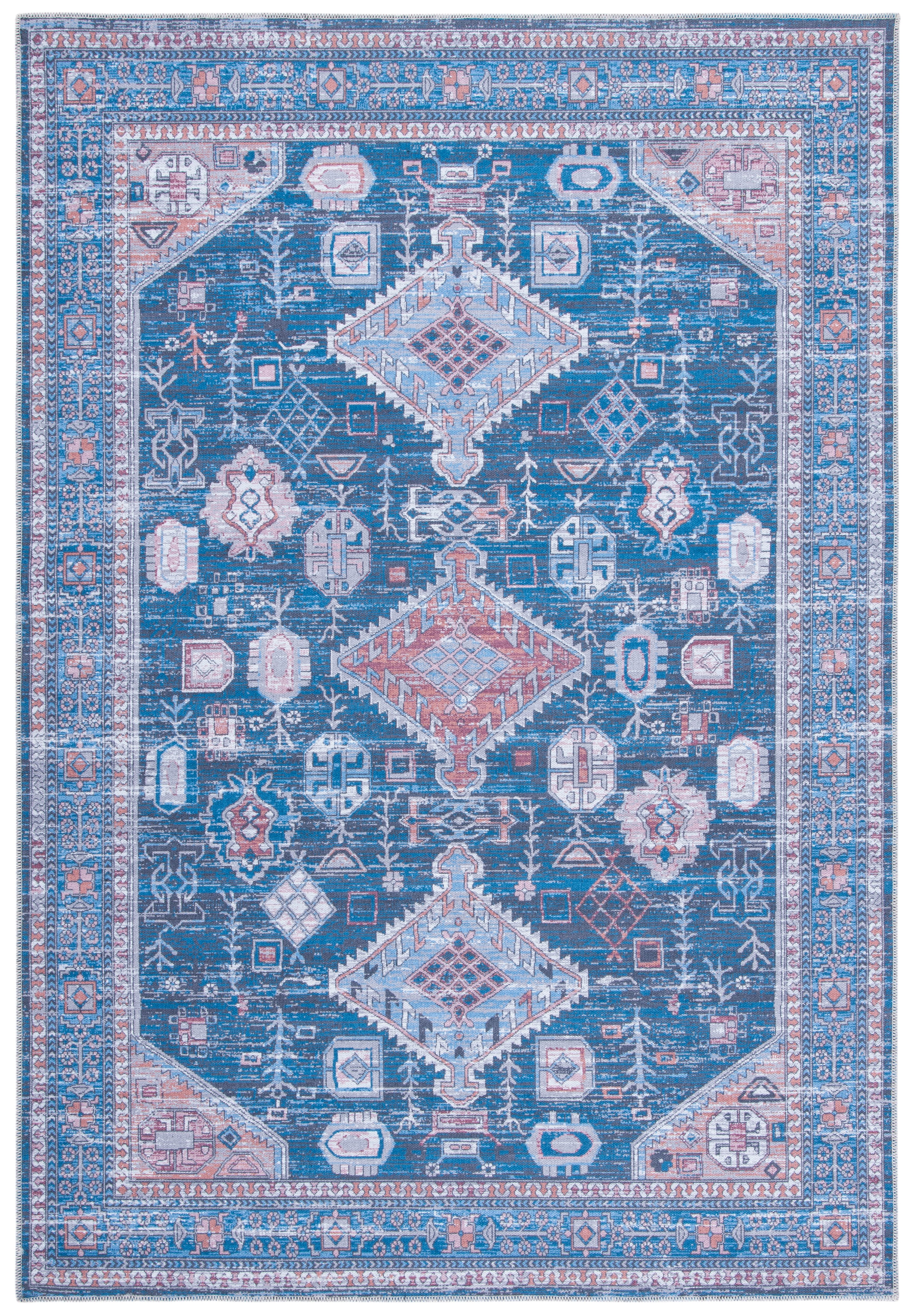 SAFAVIEH Serapi Collection SEP513M Blue / Ivory Rug