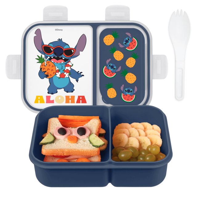 Lonchera Bento Box Disney a prueba de fugas para niños con diseño de Mickey Minnie