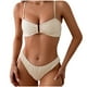 thumbnail image 2 of Traje de baño para mujer, traje de baño dividido de color liso para mujer, traje de baño dividido, trajes de baño para mujer, conjuntos de bikini para mujer, trajes de baño bikini para mujer, 2 of 6