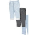 thumbnail image 2 of Luvable Friends Baby and Toddler Boy Cotton Pants 3pk, Light Blue Stripe, 12-18 Months, 2 of 4