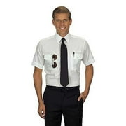 Van Heusen Men's Pilot Shirt - Short Sleeve 14.5 White