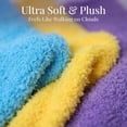 thumbnail image 4 of Tipi Toe Ladies' Plush Winter Slipper Socks with Non-Slip Grips, 3 Pairs, 4 of 5