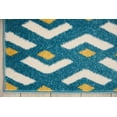 thumbnail image 5 of Nourison Harper Geometric Blue 5'3" x 7'3" Area Rug, (5x7), 5 of 6