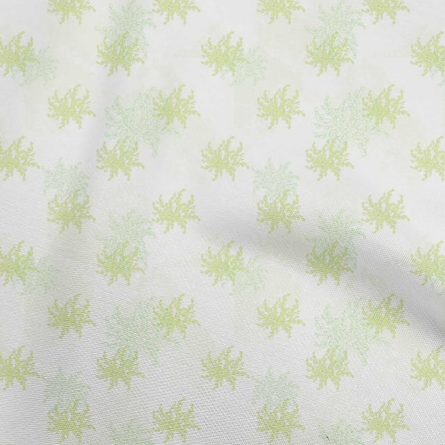 oneOone Tissu Polyester Spandex Vert Olive Aquarelle Floral Tissu pour Robe Tissu Imprimé au Mètre 56 Pouces de Large