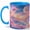 Blue, variant on Candy Rainbow Cloud 11oz Ceramic Mug, Pastel Dream Coffee Cup