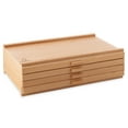 thumbnail image 2 of 7 Elements 4 Drawer Wooden Artist Storage Supply Box for Pastels, Pencils, Pens, Markers, Brushes and Tools, 2 of 7