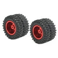 thumbnail image 3 of NestledNature RC Truck Tire: 2Pcs RC Rear Twin Tire Wheel Tyre, 55mm Dia, Fit For WPL D12 1/10 Remote Control Truck, 3 of 8