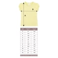 thumbnail image 6 of Lilax Girls' Basic Round Neck Cotton Short Puff Sleeve T-Shirt Lemon Yellow 7 Years, 6 of 6