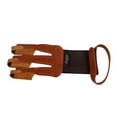 thumbnail image 5 of Archery Hand Finger Protective Glove Bow Arrow Hunting Shooting Glove Brown, 5 of 6