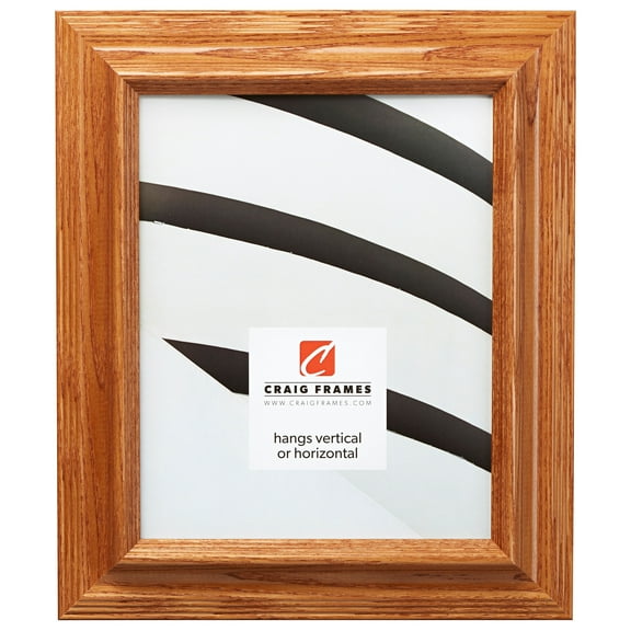 Craig Frames Wiltshire 262, 11x14 inch Picture Frame, Traditional Light Brown Solid Wood