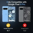 thumbnail image 2 of JETech Magnetic Case for Google Pixel 8 Pro 6.7-Inch 2023, Compatible with MagSafe, Translucent Matte Back Shockproof Phone Cover (Bay), 2 of 6
