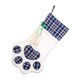 thumbnail image 1 of Medias de Navidad para mascotas, 18.0 in de poliéster y algodón para colgar medias de Navidad para fiestas de Navidad, decoraciones personalizadas, bolsa de almacenamiento para perros (azul, 1 unidad) Ormromra ZFSDFLD71, 1 of 4