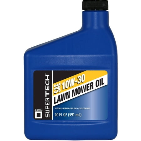 (6 Pack) SuperTechâ¢ SAE 10W-30 Lawn Mower Oil 20 fl oz
