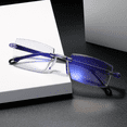 thumbnail image 1 of Gafas para miopía con borde recortado y acabado Blue Light para hombres y mujeres, gafas ópticas de negocios con borde recortado de 0 a 600 grados, 1 of 5