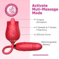 thumbnail image 3 of Rose Sex Toys for Women, 2 in 1 Rose Sex Stimulator for Women, Female Sex Toys G Spot Vibrator, Adult Sex Toys for Women Couples, 3 of 6