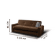thumbnail image 3 of Sofá Cama Confort Clean Café M & E MUEBLES Individual 3 Posiciones Con Cama Oculta, 3 of 5