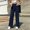 Navy, variant on Njagoc3 Womens Wide Straight Leg Dress Pants High Wasited Work Trousers Comfort Business Casual Slacks Pants with Pockets
