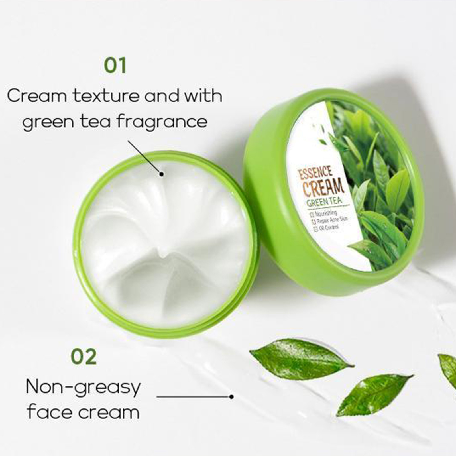 Green Tea Essences Creams Moisturizing Skin Care Product Facial Care ...