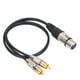 thumbnail image 5 of Cable divisor de audio Bling Bling de 1 conector XLR hembra a 2 conectores RCA macho 3 m, 5 of 12