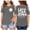 Grey, variant on Big T Shirts For Girls Children Kids Short Sleeve Cold Shoulder Kids Oversized Casual Crewneck Birthday Shirt Size 9-10T